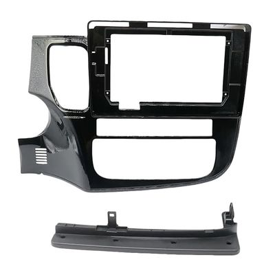 QIDALASER 9/10.1 Inch 2 Din Car Stereo Radio Fascia Panel Frame for Mitsubishi Outlander 2014-2020 Android Audio Cover Trim Kit (10INCH LHD 2014)
