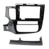 QIDALASER 9/10.1 Inch 2 Din Car Stereo Radio Fascia Panel Frame for Mitsubishi Outlander 2014-2020 Android Audio Cover Trim Kit (10INCH LHD 2014) view 1