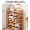JHDXL Storage Shelf for Entryway Living Room, Organizer, Wood Shoe Organizer for Closet, Space-Saving Shoe Storage, Suitable for Entrance,(80 * 98cm/31.5 * 38.6in) view 2
