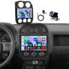 [4 Core 64G] for Jeep Compass Patriot 2010-2016 Android 15 Car Stereo, 10.1" Touchscreen Compass Patriot Car Radio Wireless Carplay Android Auto Mirror Link GPS WiFi Bluetooth FM/EQ SWC Backup Cam Mic view 1