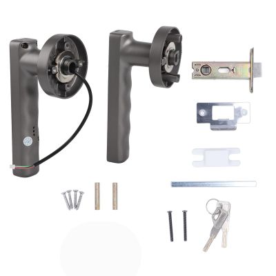 YUEYASHUX Smart Door Handle Fingerprint 2 Key Fast Recognition Static Complimentary Electronic Door Lock Home Office