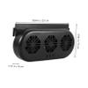 BUGUUYO Fan Usb Powered Vehicle Ventilation System for Rapid Cooling and Air Circulation Cars Convenient and Easy to Install Conditioner Accessory view 2