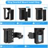 Anti Theft Video Doorbell Mount, No Drill Holder Bracket for Houses Apartments Door, Easy to Install Punchless ABS Stainless Steel Video Doorbell Mounting Bracket for Apartment view 3