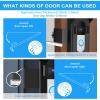 Anti Theft Video Doorbell Mount, No Drill Holder Bracket for Houses Apartments Door, Easy to Install Punchless ABS Stainless Steel Video Doorbell Mounting Bracket for Apartment view 4