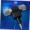 CHICAMPERA 1pc Mini Microphone for Pc and Laptop Lightweight Stereo Mic Tilt-up Mechanism for and Online Meetings -in Power Omnidirectional Sound Capture view 3
