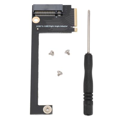 Sorandy 2230 to 2280 SSD Hard Drive Expansion Board, for Rog Ally Handheld Conversion 2230 to 2280 SSD Expansion Board NVME M Key NGFF M.2 PCIE 4.0 3.0 Gold Finger Adapter 90 Degree
