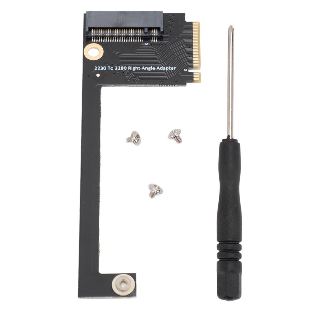 Sorandy 2230 to 2280 SSD Hard Drive Expansion Board, for Rog Ally Handheld Conversion 2230 to 2280 SSD Expansion Board NVME M Key NGFF M.2 PCIE 4.0 3.0 Gold Finger Adapter 90 Degree