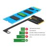 Sorandy 2230 to 2280 SSD Hard Drive Expansion Board, for Rog Ally Handheld Conversion 2230 to 2280 SSD Expansion Board NVME M Key NGFF M.2 PCIE 4.0 3.0 Gold Finger Adapter 90 Degree view 3