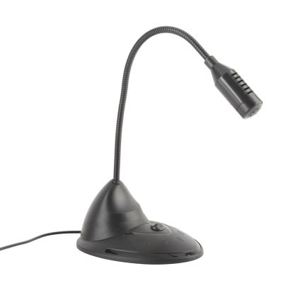 goodstumbler Adjustable ABS Omnidirectional Microphone for PC with 3.5mm Plug, Wired Notebook Computer Microphone