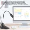 goodstumbler Adjustable ABS Omnidirectional Microphone for PC with 3.5mm Plug, Wired Notebook Computer Microphone view 2