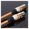 ACGTUY HiFi Zinc Alloy Audio Cable 3Pin XLR Male to XLR Female Balanced Zinc Alloy Plug Attractive and Durable Splitter Wire(Yellow) view 4