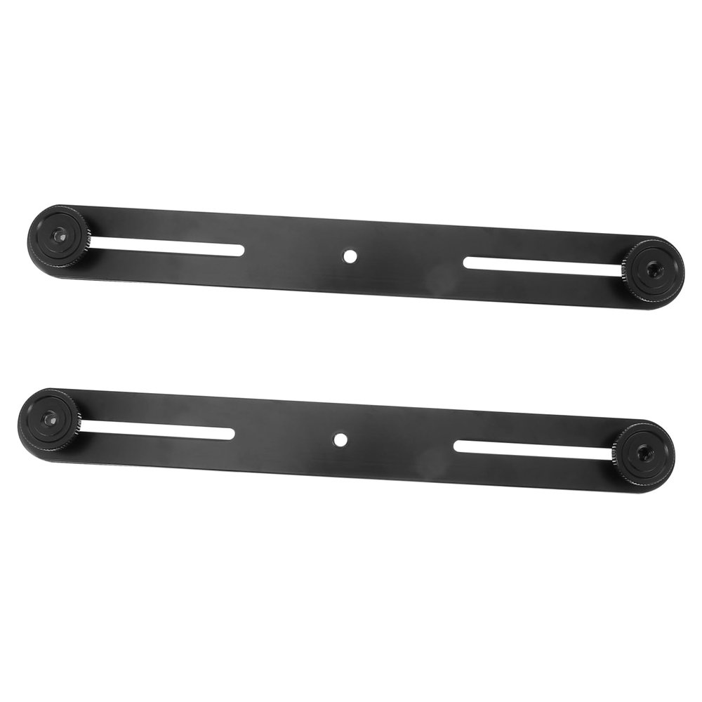BESPORTBLE Adjustable Dual Mount Flash Bracket for Camera Extension Bar T-Shaped Microphone Stand for Photography and Video Lighting
