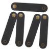 Happyyami 5pcs Leather Cord Wraps Cable Organizer Straps Cable Hider Tie Straps for Desk Travel Home view 1