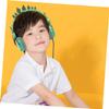 Angoily Boy Girl's Headphones with Microphone Dinosaur Design Volume Limit for Hearing Protection Compatible with Smartphones Tablets and Laptops Green Dinosaur view 4