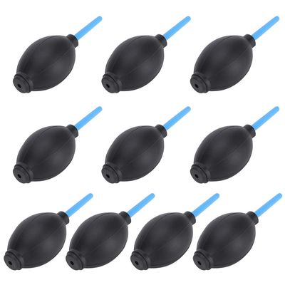 Efficient Dust Removal Pump Cleaner Set for Camera & Electronics - 10Pcs Rubber Blowing Ball - Portable Air Blower with Valve for Computer & Sensitive Equipment