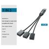 1 to 3 USB Splitter Multi-Function Adapter Male to 3*USB Female Jack Y Splitter Hub Compatible with Car Computer Hosts Laptop (D Version) view 3