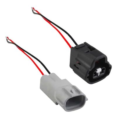 FTOMIKA Cars Connectors 1/5/10/20 Sets 2 Pin 90980-11168 Auto Wire Harness Plug 7283-7526-30 for Connector 1JZ 2JZ 1UZ 3UZ(2p Male Female A,5 Sets)