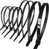 ONQendDv Organizer,zipties,Cable Zip Ties,40-500 Pcs Width 3-9 mm Black Color Self Locking Plastic Nylon Cable Ties Wire Zip Tie(9x400 mm 80pcs) view 1