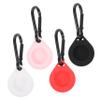 DIYEAH 4pcs Silicone Protective Tracer Case Keychain for Shockproof Cover Black and Portable and Tracker Holder view 1