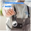 DIYEAH 4pcs Silicone Protective Tracer Case Keychain for Shockproof Cover Black and Portable and Tracker Holder view 2