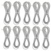 DIYEAH 10pcs Retractable Phone Cords Long Landline Coiled Cables Telephone Extension Cords for Office Hotel and Home view 1