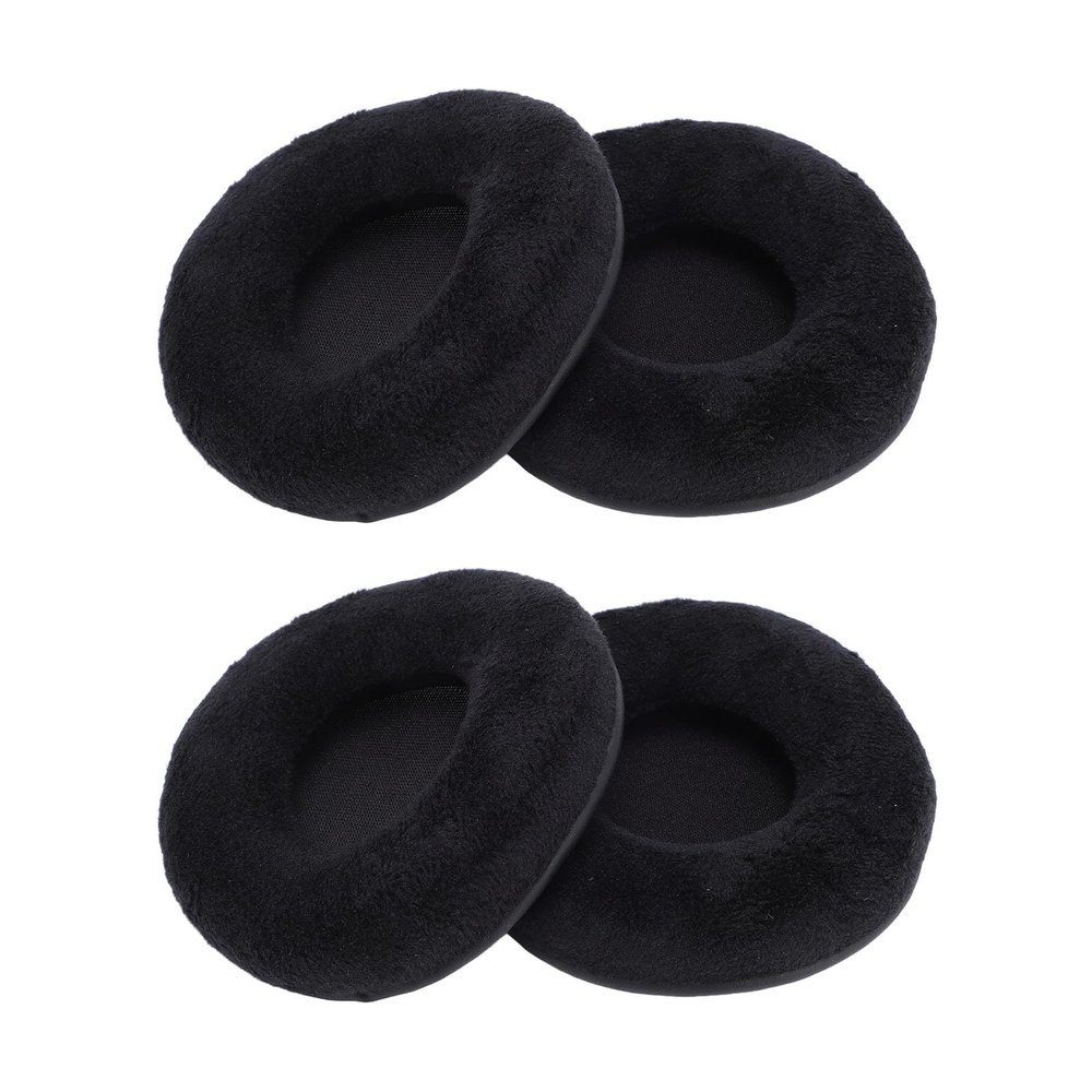 4 Pack Replacement Ear Pads, Soft Velvet and Sponge Ear Cushions, Universal Ear Pads Cushions Replacement, Headphones Earpads Replacement for 85mm Earphone (Focketywpdkio9gcg-11)