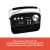 RadioShack Vintage AM FM Radio 2 Band Bluetooth USB SD Rechargeable Black view 4