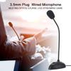 Desktop PC Microphone Slimline Design Noise Reducing 3.5mm, Mini Studio Speech Microphone with Clear Voice Flexible Metal Hose for Computer Desktop view 2