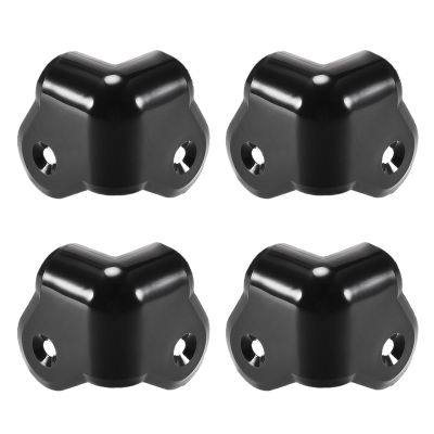 Jhorhf 4Pcs Angle Rounded Protector Cabinets Edge Corner Speaker Stackable Guard Wrap 1.37'' Case Protection