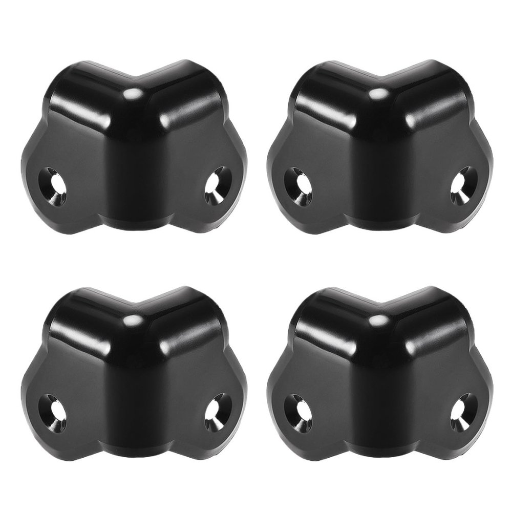 Jhorhf 4Pcs Angle Rounded Protector Cabinets Edge Corner Speaker Stackable Guard Wrap 1.37'' Case Protection