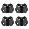 Jhorhf 4Pcs Angle Rounded Protector Cabinets Edge Corner Speaker Stackable Guard Wrap 1.37'' Case Protection view 1