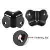 Jhorhf 4Pcs Angle Rounded Protector Cabinets Edge Corner Speaker Stackable Guard Wrap 1.37'' Case Protection view 3