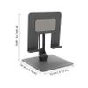 Angoily Metal Folding Tablet Phone Stand Nonskid Desk Bracket for Laptop Tablet Holder Desk Mount for Office Library view 2