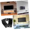 STOBOK Sound Bar Mounts Under Tv Wall Shelf for Tv Full-Motion Mount Sound Bar Bracket Soundbar Wall Shelf view 4