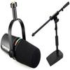 Shure MV7i Smart Microphone with Built-in Audio Interface and Low Profile Mic Stand - Podcast & Musician Mic with 2 Channels, XLR and 1/4", USB-C for Mac/PC/Phone, and Advanced DSP Features view 1