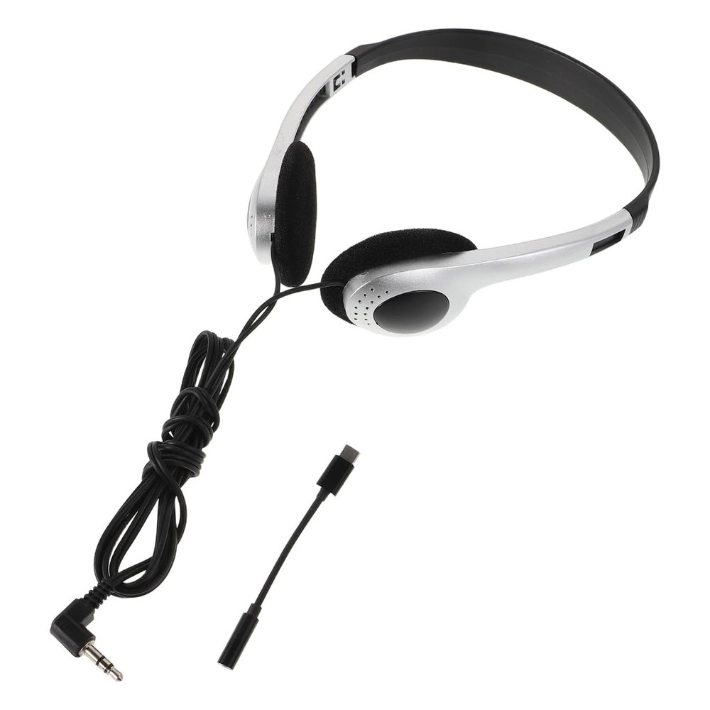 Housoutil Retro Wired Headphones for Boy Girl and Students Stylish Finish Comfortable Fit for Classroom and Travel Compatible Computers Phones Tablets Durable Design for Prolonged Use