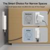 EZQuest UltraSlim 70W GaN II Dual USB-C PD Wall Charger - Compact Flat Plug Adapter with Foldable Design, Intelligent Power Allocation & Fast Charging for Laptops & Phones - White view 2