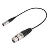 Naroote XLR Cables, Connector Mini XLR 3pin Male to 3pin Female with Aluminum Foil Shielded Copper Wire Audio Cable Male to Female for Headphone Camera view 3