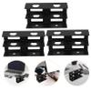 Angoily Swivel Laptop Stand for Desk Under Desk Laptop Mount Metal Construction Screws for Keyboard Cable Organizati view 3