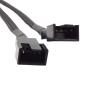 BOXUWFO HONGP New PWM Fan Splitter 3pin 4pin Adapter Cable Computer CPU Fan Splitter PC Fan Extension Power Cable 1 to 1/2/3/4 Ways Cord Black(1 to 3) view 4