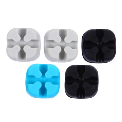 FELTECHELECTR 5pcs Cable Organizers USB Cable Holders for Home Office Easy to Install Cord Management