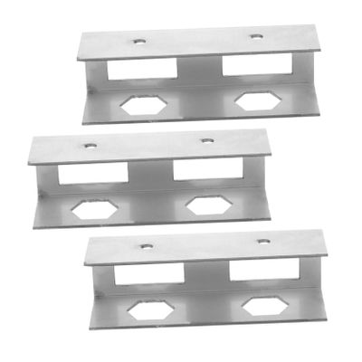 DIYEAH 3pcs Desk Laptop Mount Stand Set Portable Laptop Holder for Office Use Sturdy Under Desk Bracket for Efficient Space Utilization Silver Finish