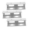 DIYEAH 3pcs Desk Laptop Mount Stand Set Portable Laptop Holder for Office Use Sturdy Under Desk Bracket for Efficient Space Utilization Silver Finish view 1