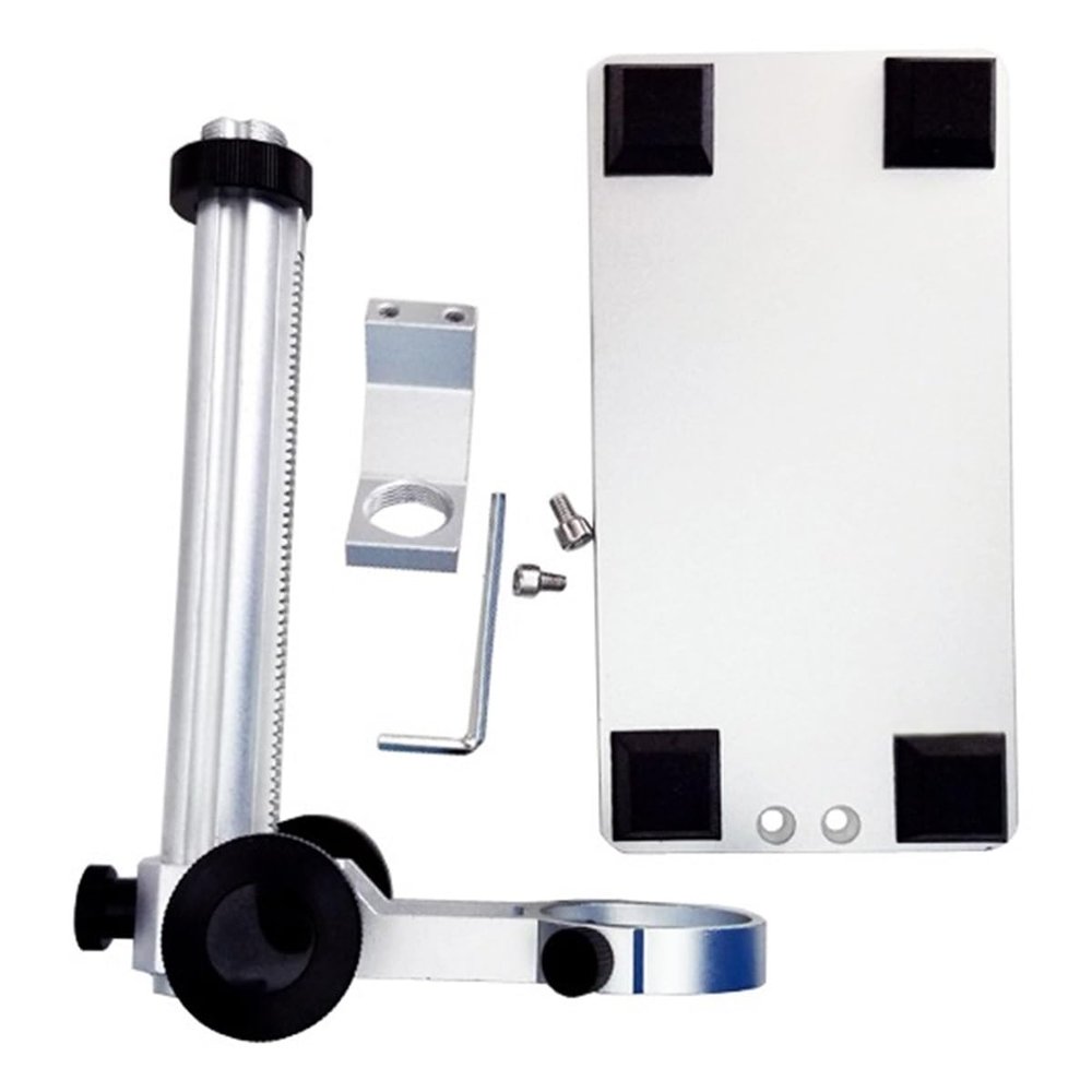 JOEBO Microscope Kit 1 Pc Portable 8 LED Magnifier Electronic 1~600x Electron Microscope 1080P LCD Digital Screen Microscope Lens Adapters(Only Metal Bracket)