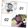 DIYEAH 3pcs Backscatter Flip Filter Diving Lens Filters Official Housing Case Lens Scratch Resistant High Transparency view 2