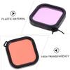 DIYEAH 3pcs Backscatter Flip Filter Diving Lens Filters Official Housing Case Lens Scratch Resistant High Transparency view 3