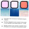 DIYEAH 3pcs Backscatter Flip Filter Diving Lens Filters Official Housing Case Lens Scratch Resistant High Transparency view 4