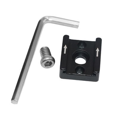 FELTECHELECTR 2set Metal Cold Shoe Flash Adapter Mount Sturdy Hot Shoe Base Clamping-Style Lock Compatible Camera Mount Arms