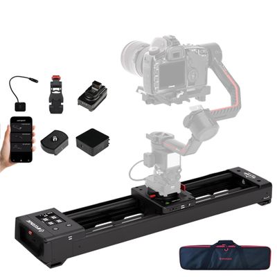 IFOOTAGE Shark Slider Nano II-660 (26 inch) Motorized Camera Shark Slider,Mobile APP/IPS Touch Screen Control,360Panoramic Shooting,Ultra-Silent,Load up to 7.7lbs