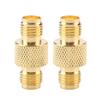 Baxnore 2 Pack SMA Female to Female Coaxial Adapter, Metal Switch Connector, No Welding Required, for Wireless CCTV & Telecom Systems view 1